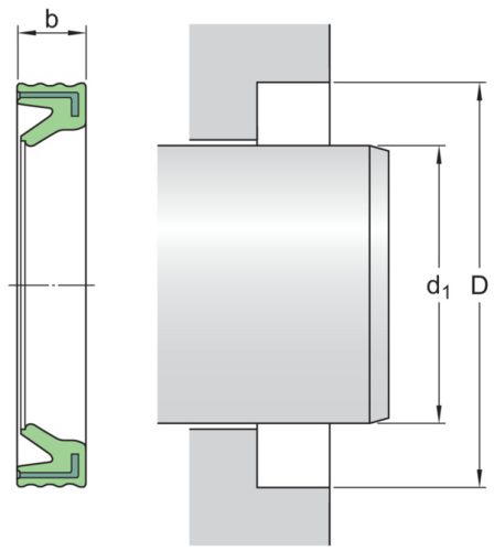 G 25X32X4 SKF