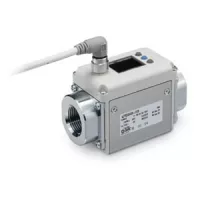  LFE-X8, Digitális áramlásérzékelő, elektromágneses elvű, 3 színű kijelző, csatlakozó részek: rozsdamentes acélból