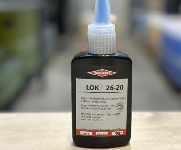 NICRO LOK 26-20 50 ml  Nagyszilárdságú hőálló résrögzítő