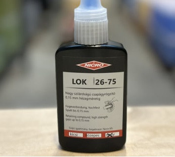 NICRO LOK 26-75 50 ml  Résrögzítő nagy szilárdságú hőálló