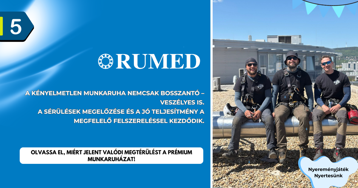 A RUMED-nél mindenki nyer - 5. rész -  Miért nyer az, aki megfelelő munkaruhát választ? 