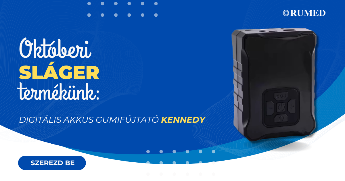 Digitális akkus gumifújtató KENNEDY: a kesztyűtartó legjobb barátja